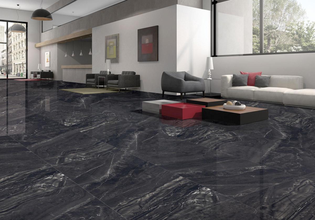 KAJARIA CERAMICS CARLOSE NERO  1200X600mm 